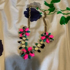 Jcrew pink and blue necklace